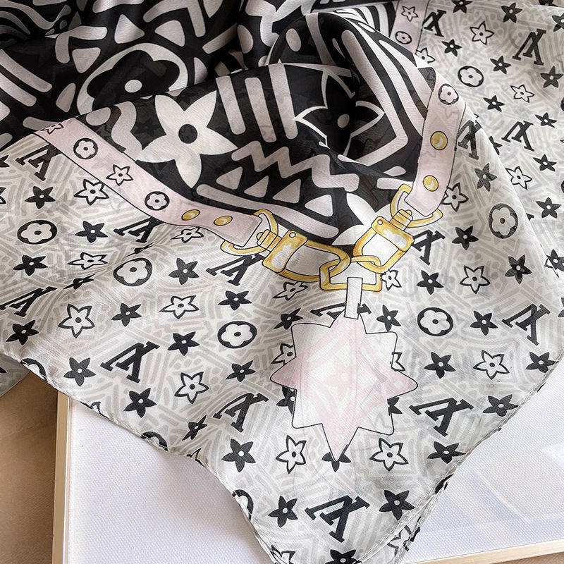 Khăn choàng chống nắng 180*90cm họa tiết phong cách Âu Mỹ thời trang mùa hè