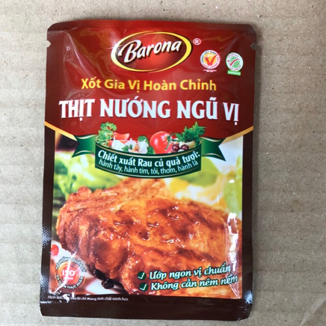 [80 g][Thịt Nướng Ngũ Vị] Xôt Gia Vị Barona