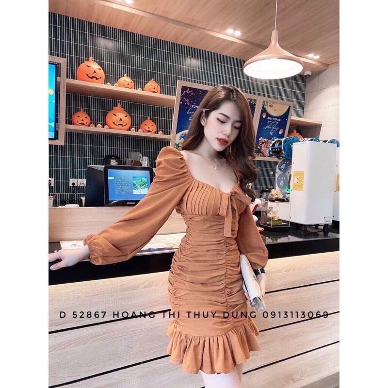 Đầm váy body nhún tôn ngực | BigBuy360 - bigbuy360.vn