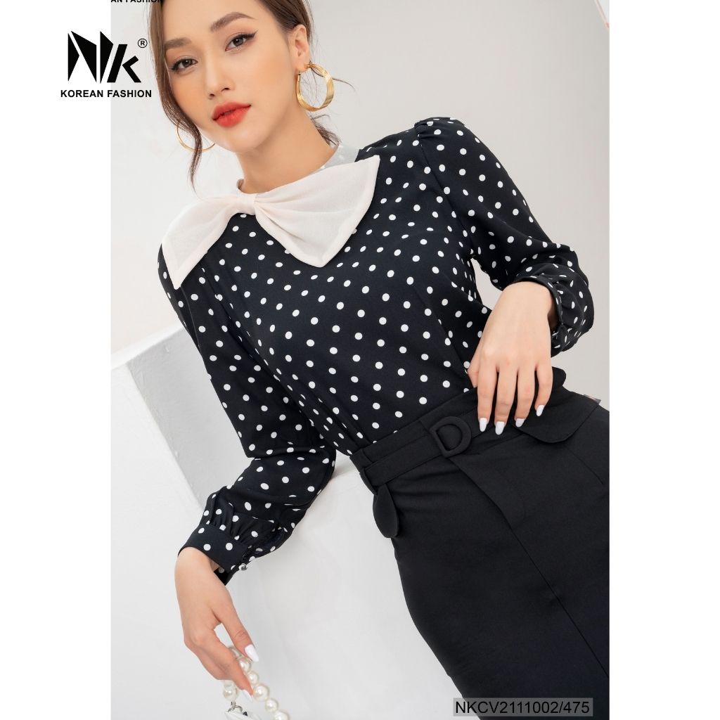 Chân Váy Nữ Công Sở NK Fashion Dáng Suông Thiết Kế Hai Nắp Túi Kẹp Sườn Hiện Đại NKCV2111002