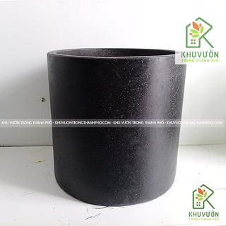 Chậu xi măng đá mài trụ tròn 30x30cm