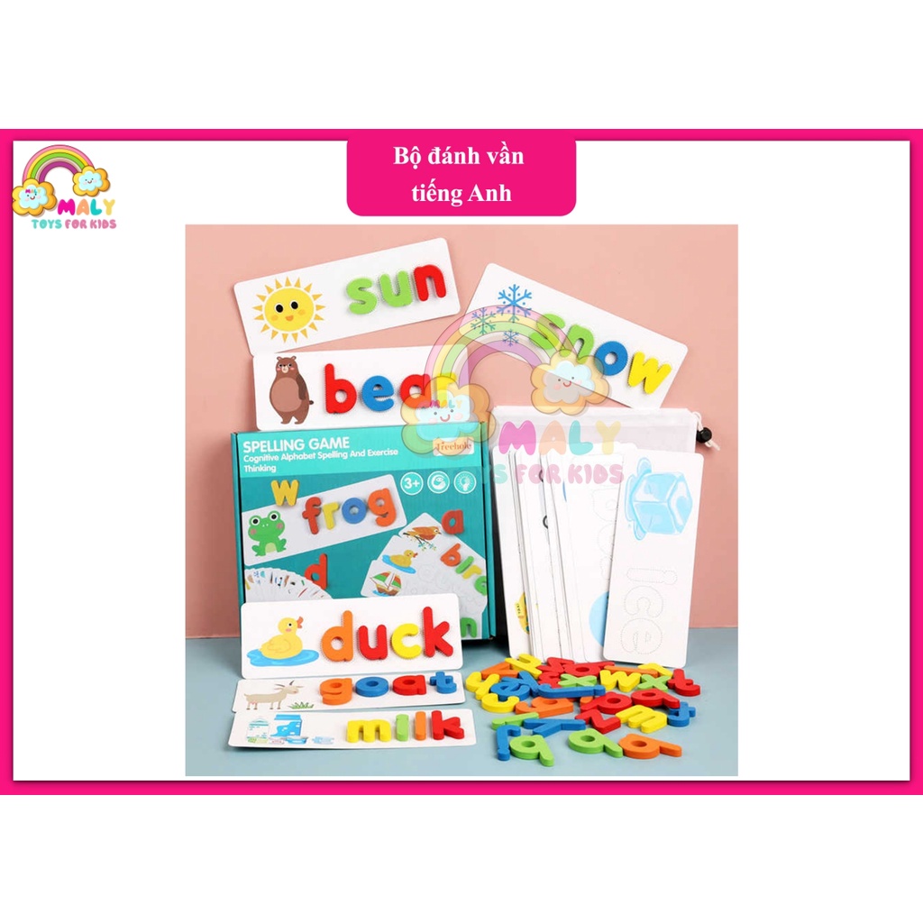 Đồ chơi gỗ học tiếng Anh