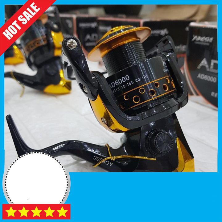 Máy Câu Cá Yumoshi AD 3000 -9000 ( TẶNG CƯỚC 100M CACBON NHẬT BẢN ) MÁY CÂU ĐỨNG MÁY CÂU YOMOSHI CHUYÊN SĂN HÀNG KHỦNG