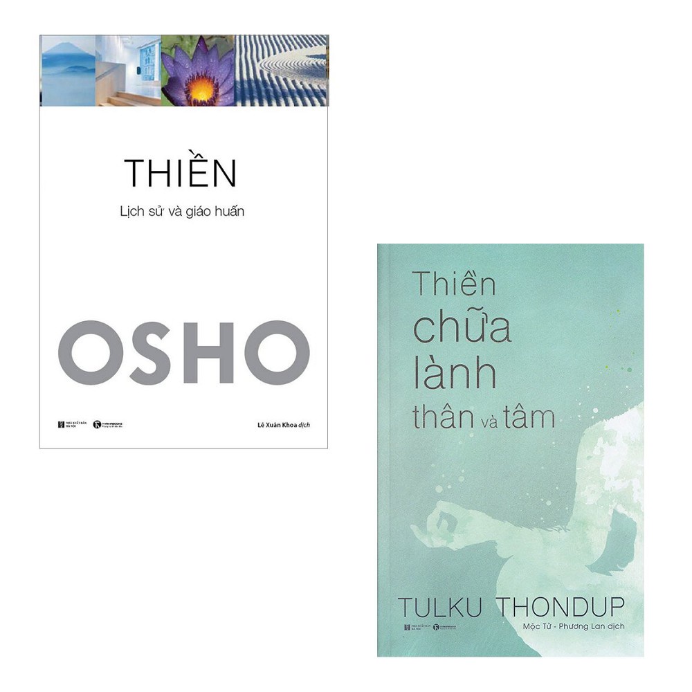 Sách Thái Hà - Combo 2 cuốn Thiền Chữa Lành Thân và Tâm + Thiền - OSHO th