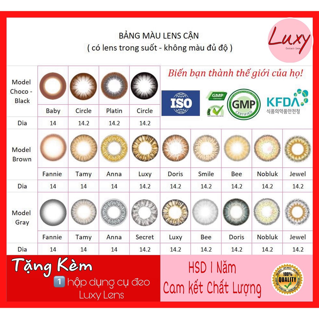 [ Được Chọn Mẫu] 2 Cặp Lens Hàn Quốc - LUXY LENS UY TÍN HÀNG ĐẦU HÀ NỘI