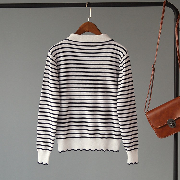 ÁO CARDIGAN LEN MỊN DÁNG NGẮN CỔ SƠ MI KÈM NƠ ÁO LEN KHOÁC KẺ ULZZANG ẤM ÁP DỊU DÀNG MÙA THU STYLE HÀN QUỐC NHẬT BẢN | BigBuy360 - bigbuy360.vn