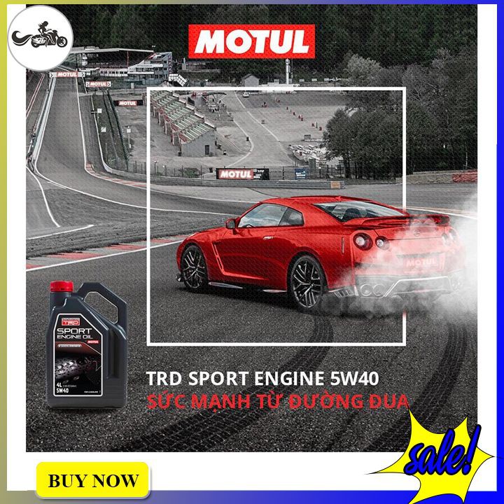 Nhớt Xe Hơi Tổng Hợp Motul Trd Sport Engine Oil 5w40 Diesel 4x4l Vn (4L)