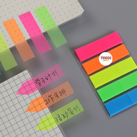 &lt;Video Review&gt; Miếng Dán Đánh Dấu Trang Sticky Giấy Note Trang Hình Mũi Tên Neon D108