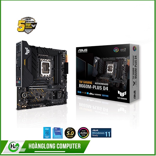 Mainboard Asus Tuf Gaming B760M- E D4 Bo Mạch Chủ Intel B660, LGA 1700, M-ATX, 4 khe Ram DDR4