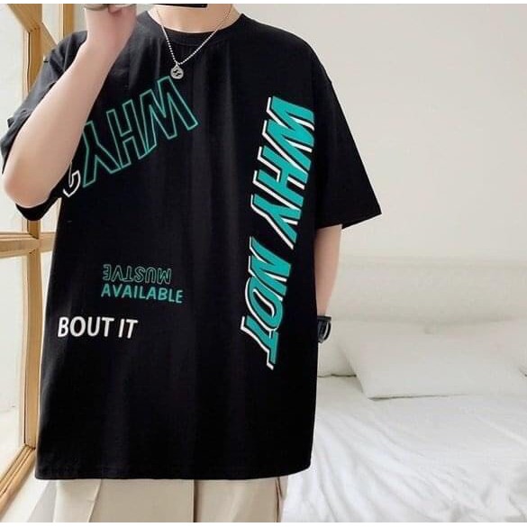 Áo thun nam form rộng tay lỡ cao cấp mẫu  YHW