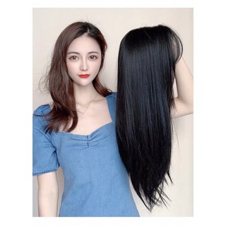 [ẢNH THẬT] Tóc giả nữ chính hãng (Tóc bộ siêu da đầu Lace wig thẳng lơi)