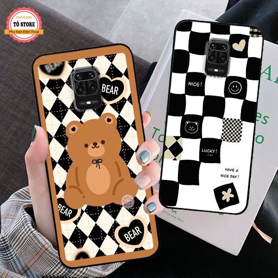 Ốp lưng Xiaomi Redmi Note 9 / Note 9s / Note 9 Pro / Redmi 9 in hình gấu dễ thương , họa tiết sắc nét