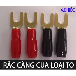 Bộ 4 jăck càng cua loại nhỏ 2 đỏ + 2 đen
