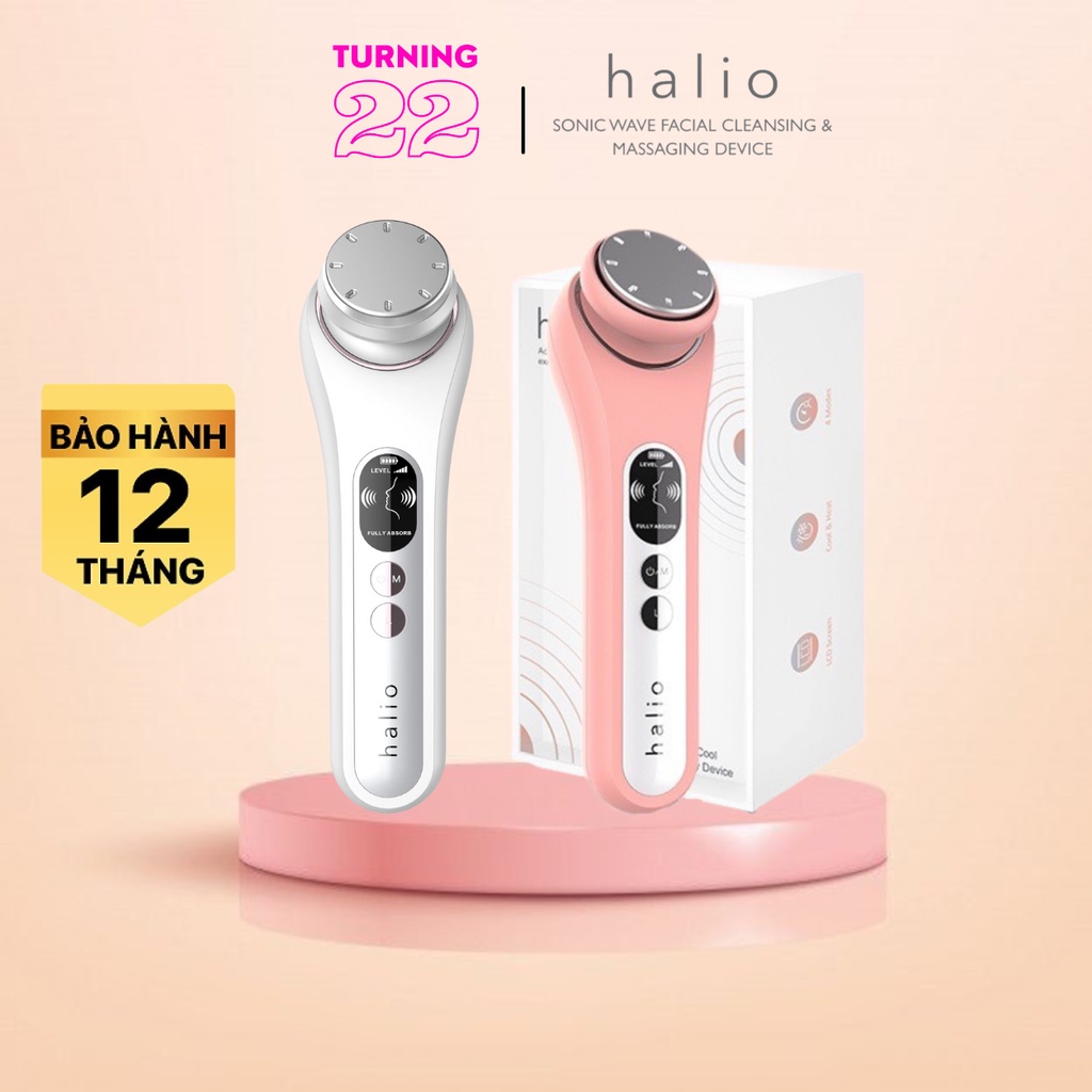 Máy Đẩy Tinh Chất Dưỡng Trắng Nóng Lạnh Halio Ion Hot & Cool Beauty Device