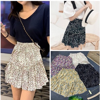 Chân váy voan ngắn ♥️ Chân váy hoa nhí vintage ♥️  - Zinti Store CV17