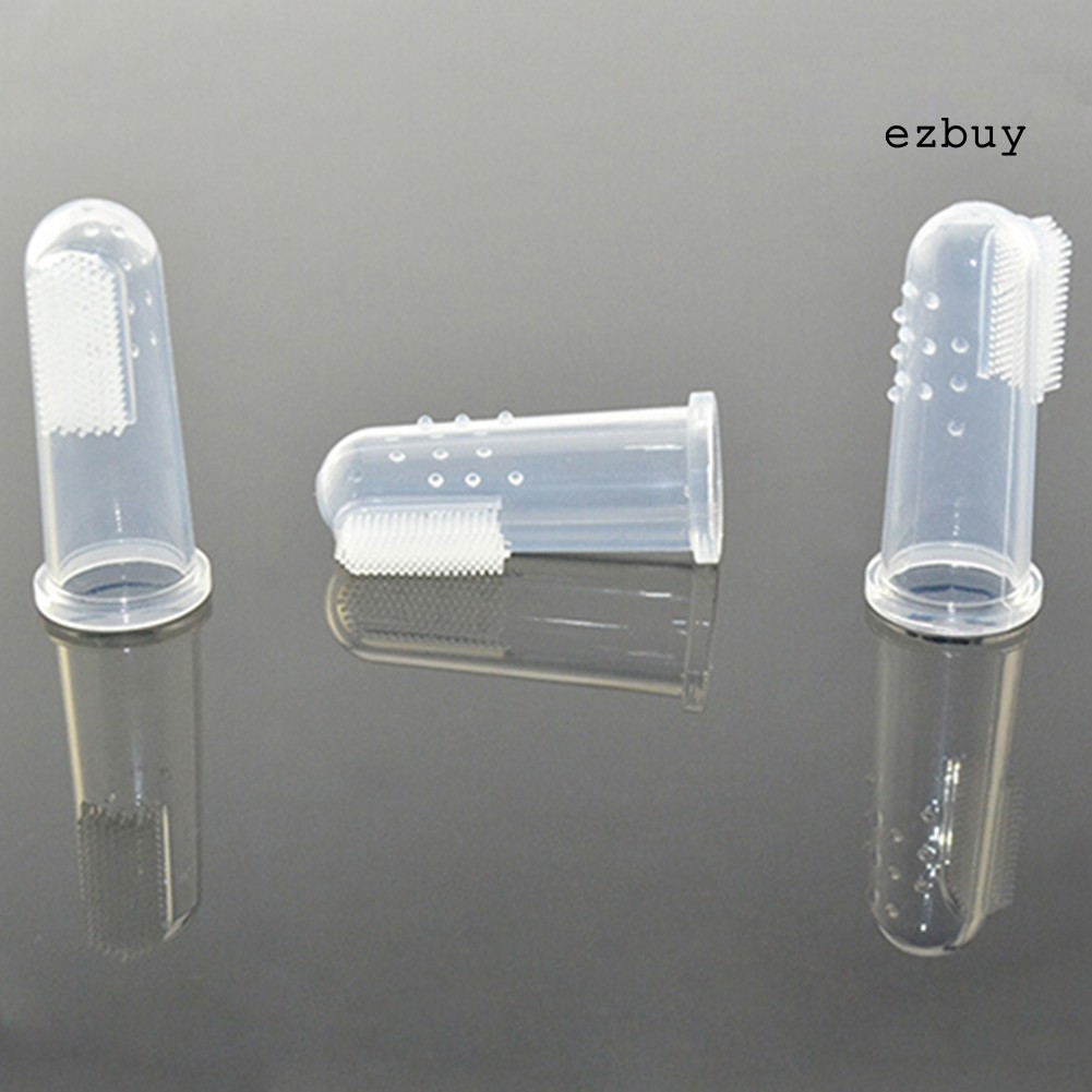 Bàn Chải Silicon Mềm Đeo Ngón Tay Cho Bé Sơ Sinh