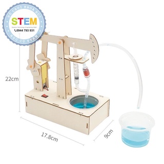 Máy bơm nước tự lắp ráp diy| đồ chơi stem