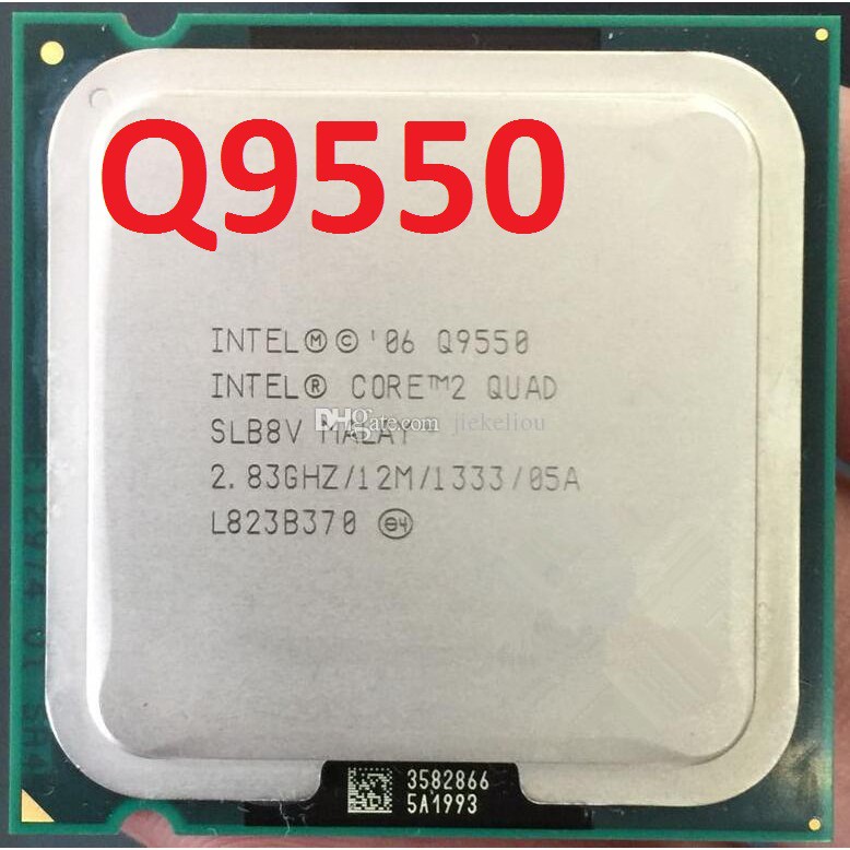 CPU Q9550 #quad core Q9550 2.83ghz/12MB chip Q95xx ,tản nhiệt 8 ống đồng