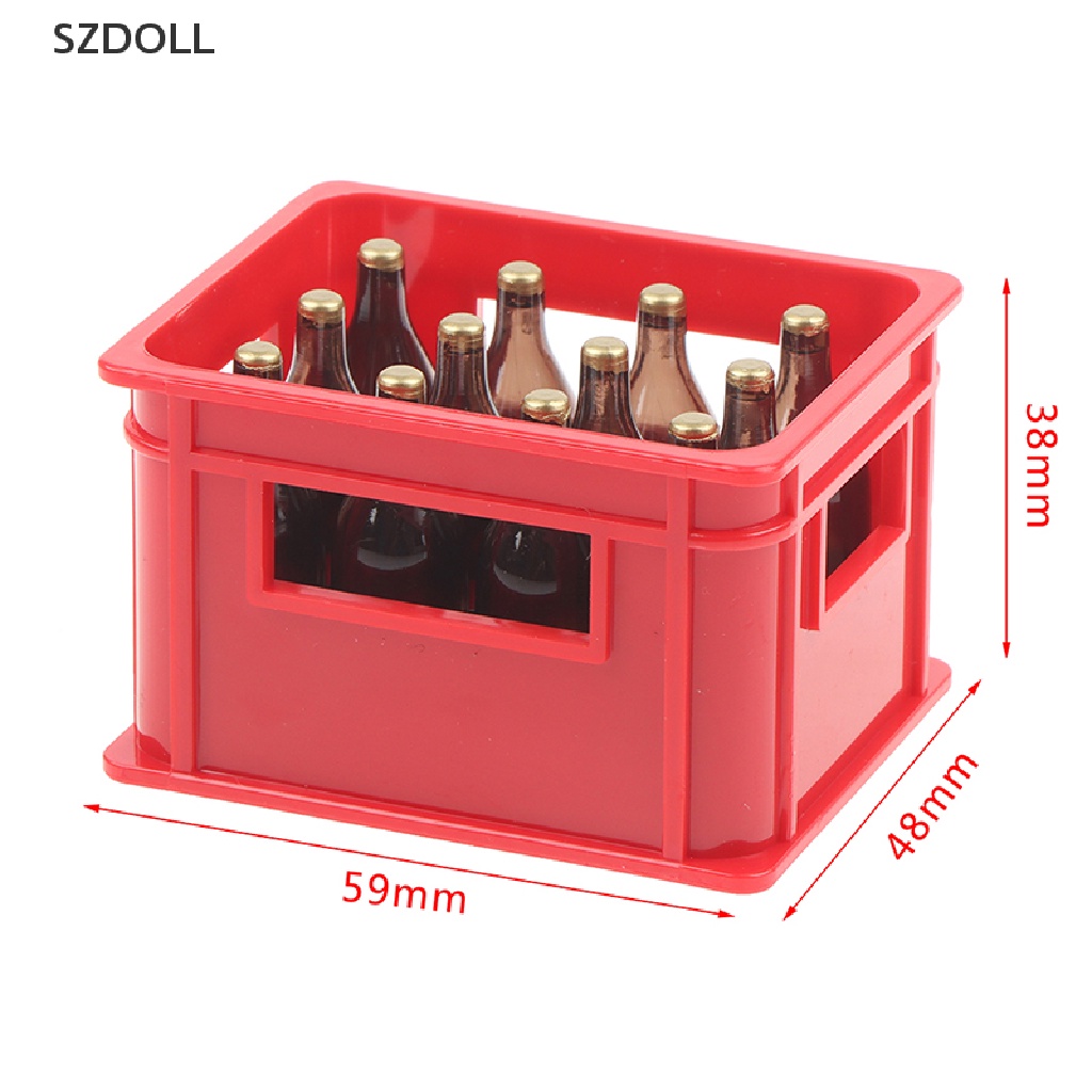 Mô Hình Chai Bia Mini Tỉ Lệ 1: 12 Dùng Trang Trí Nhà Búp Bê