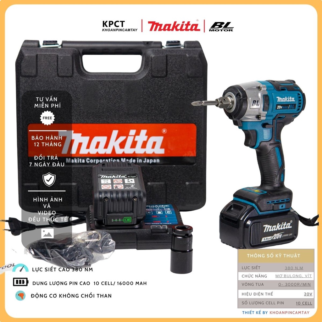 Máy Siết Bulong Makita DF331D 20v Động cơ Không chổi than,
