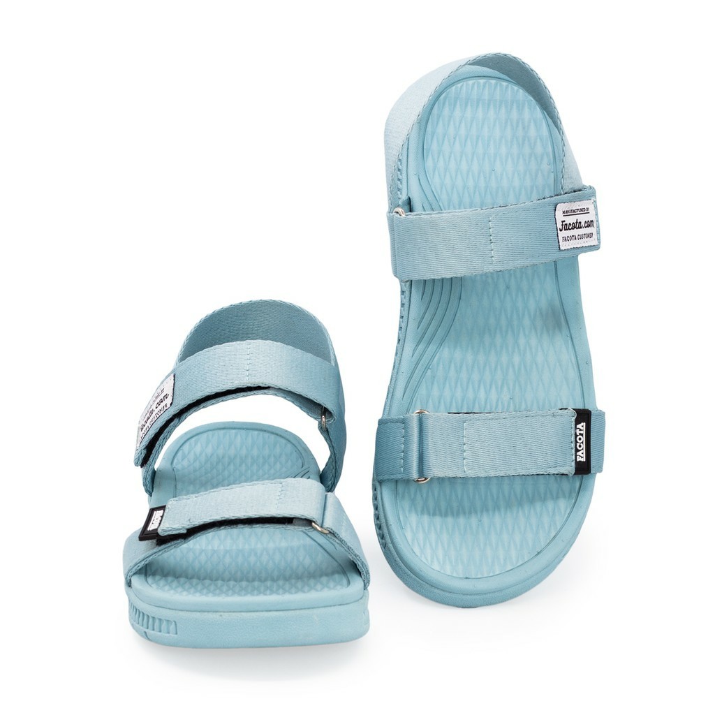 Giày sandal nữ FACOTA 2 quai Xanh Ngọc quai dù, đi học [Freeship]