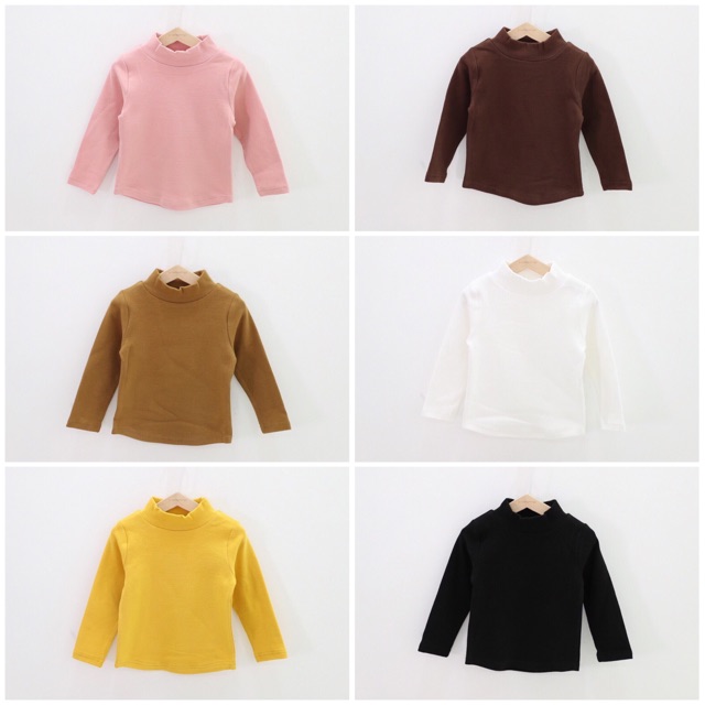 Áo cổ 3 phân giữ nhiệt cao cấp cho bé trai/ bé gái