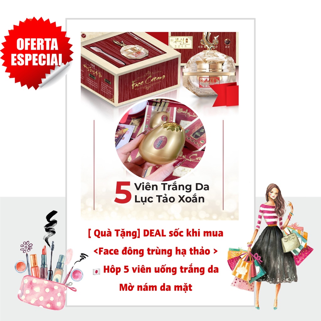 🎁[ QUÀ TẶNG ] Lục tảo xoắn mờ nám dưỡng da