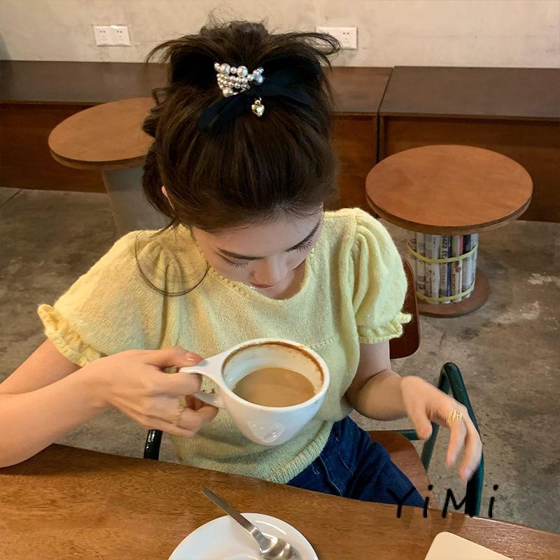 Nơ Cài Tóc Đính Ngọc Trai Phong Cách Hàn Quốc Thời Trang Xuân Hè 2022