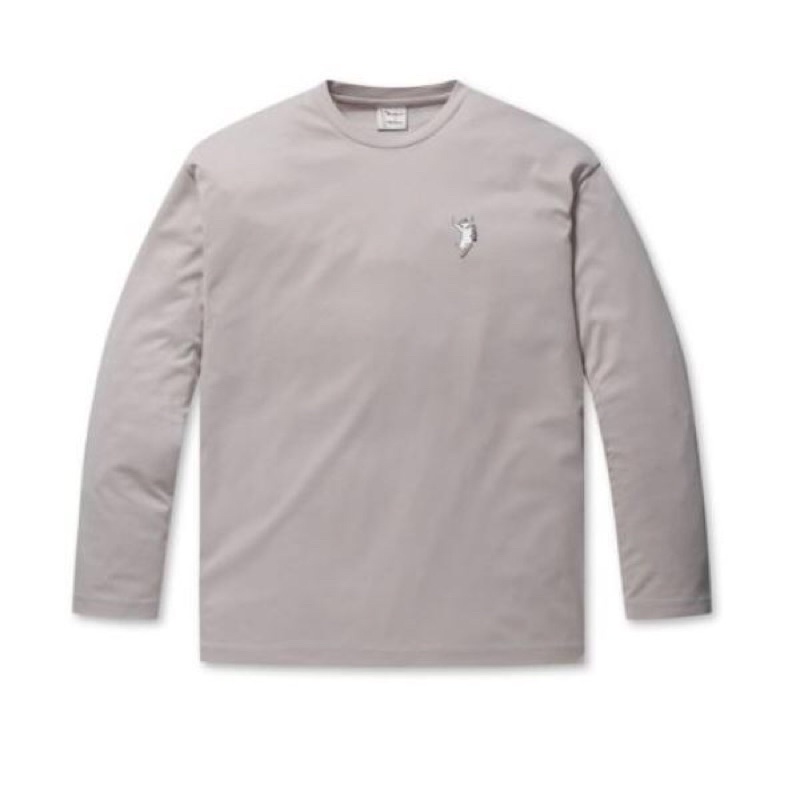 Áo thun nam dài tay thêu hình mèo xuất Hàn