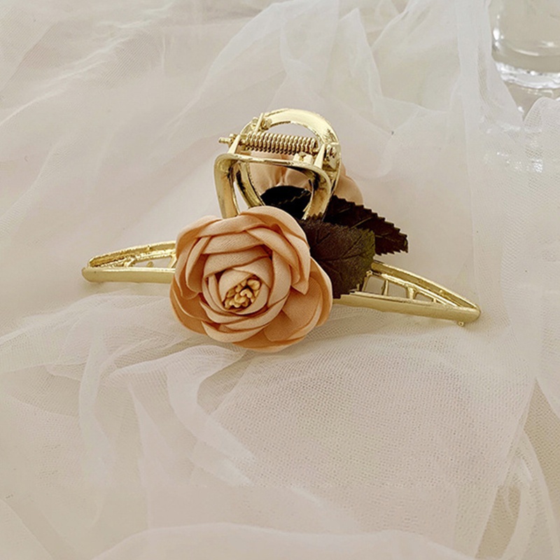 Kẹp Tóc Hình Hoa Hồng Thanh Lịch Thời Trang Kiểu Pháp Cho Nữ
