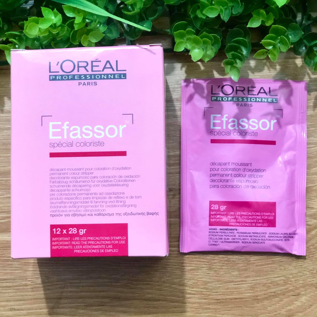 Bột rửa màu nhuộm L'oreal Efassor 12x28gr