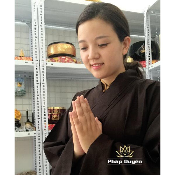 Áo Tràng Truyền Thống Màu Nâu, Xám  Cho Phật Tử - Cư Sĩ, Đồ Tu - Đi Chùa Nam Nữ