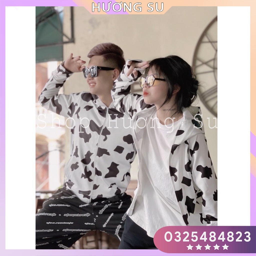 Áo chống nắng Nam Nữ bò sữa Form rộng Hương Su (PVN1934)