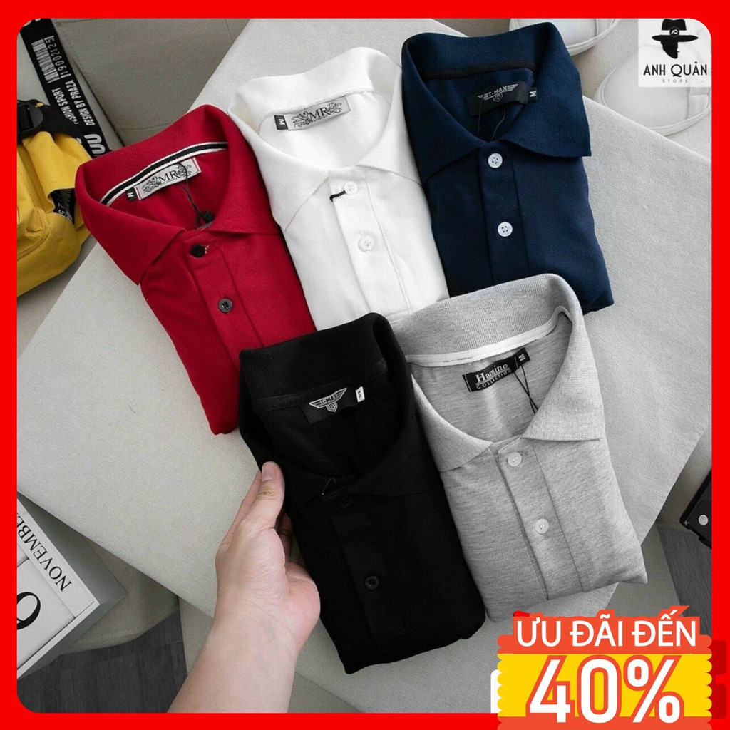 Áo ⚡️Thun ⚡️Nam Có Cổ Vải Cá Sấu Cotton Cao Cấp.Chất Lượng Chuẩn , mẫu mới 2021