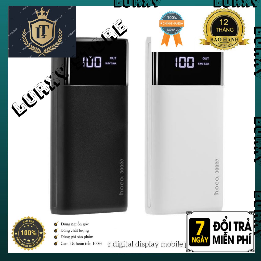 Pin Sạc Dự Phòng HOCO B12Max 30000mAh - Hỗ Trợ Sạc Nhanh - 4 Cổng - Bảo Hành 6 Tháng