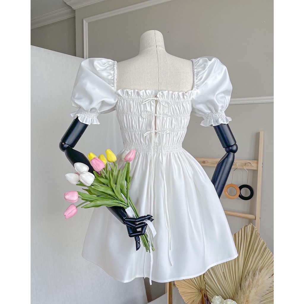 Đầm ba nơ bo thun Zuky