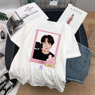 [FREESHIP] Áo thun BTS Jungkook BT21 dễ thương dành cho Army- áo thun tay ngắn form rộng