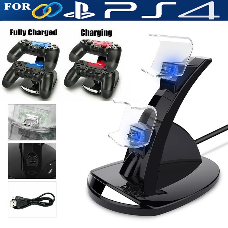 IPLAY Bộ sạc bộ điều khiển PS4 LED Cho Playstation 4 Pro / Slim Gamepad Phụ Kiện Trò Chơi DualShock