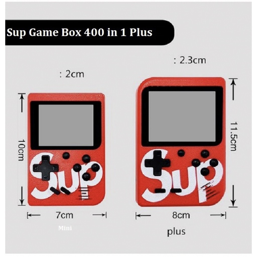 MÁY CHƠI GAME SUP 400 IN 1 G1 PLUS - MÁY ĐIỆN TỬ 4 NÚT CẦM TAY - 400 TRÒ CHƠI CỔ ĐIỂN.