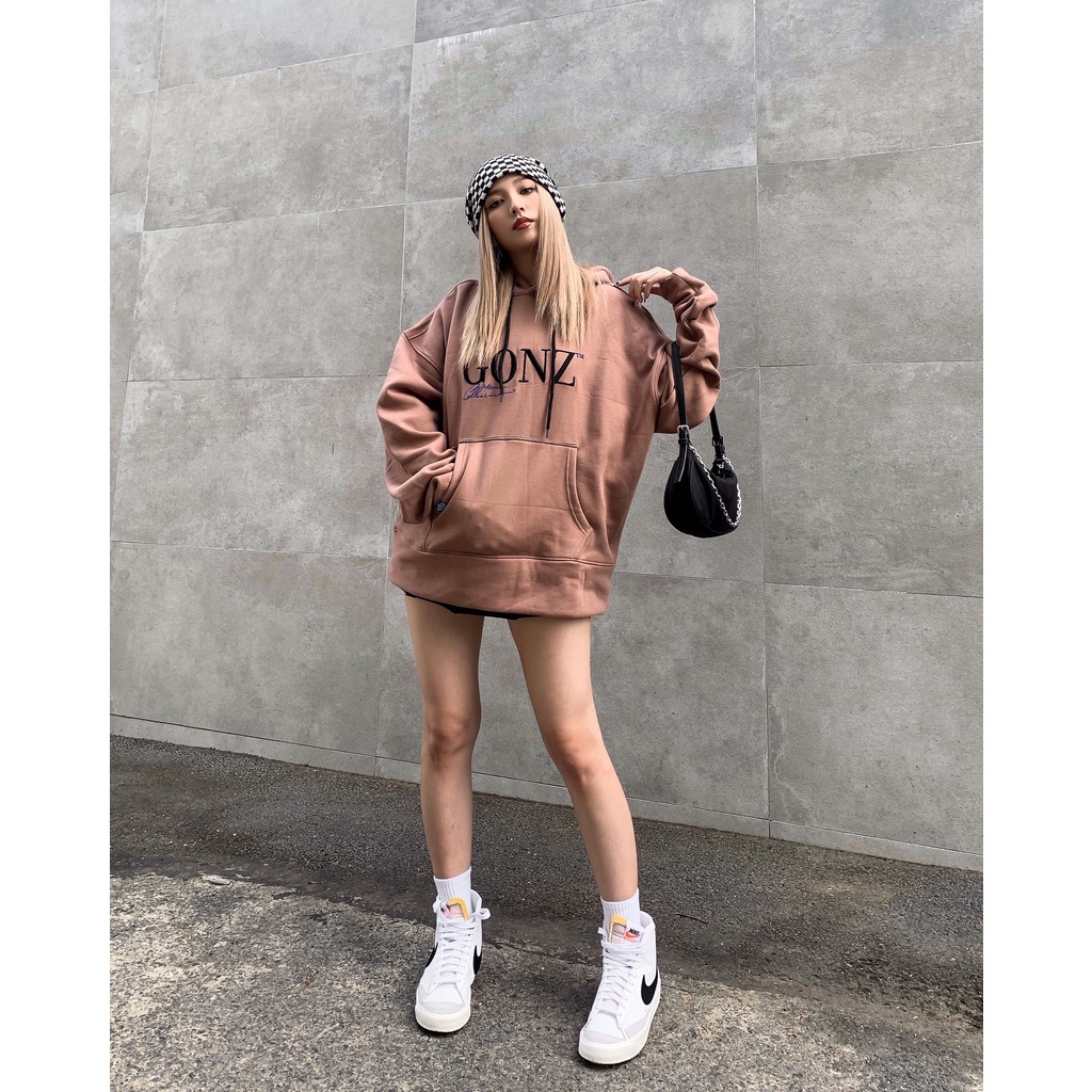 Áo Hoodie Nỉ  Form Rộng Phong Cách Thu Đông - Hoodies 01 Màu Cafe | BigBuy360 - bigbuy360.vn