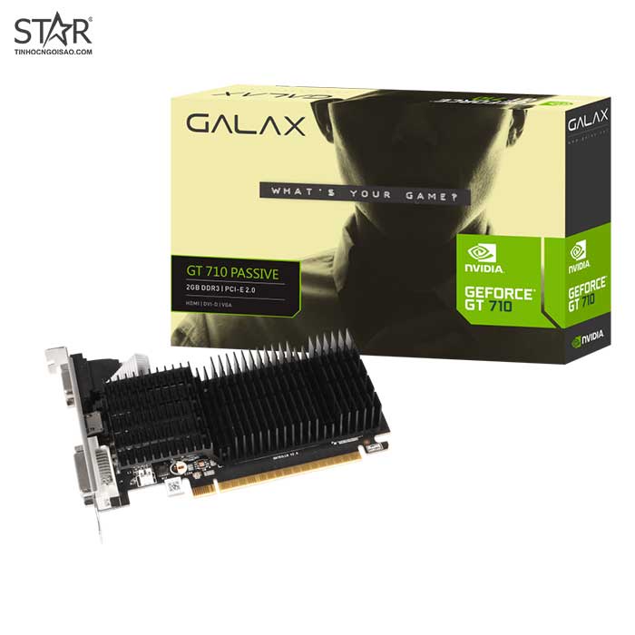 VGA Galax GT 710 2G DDR3 HEATSINK (71GPF4HI00GX)