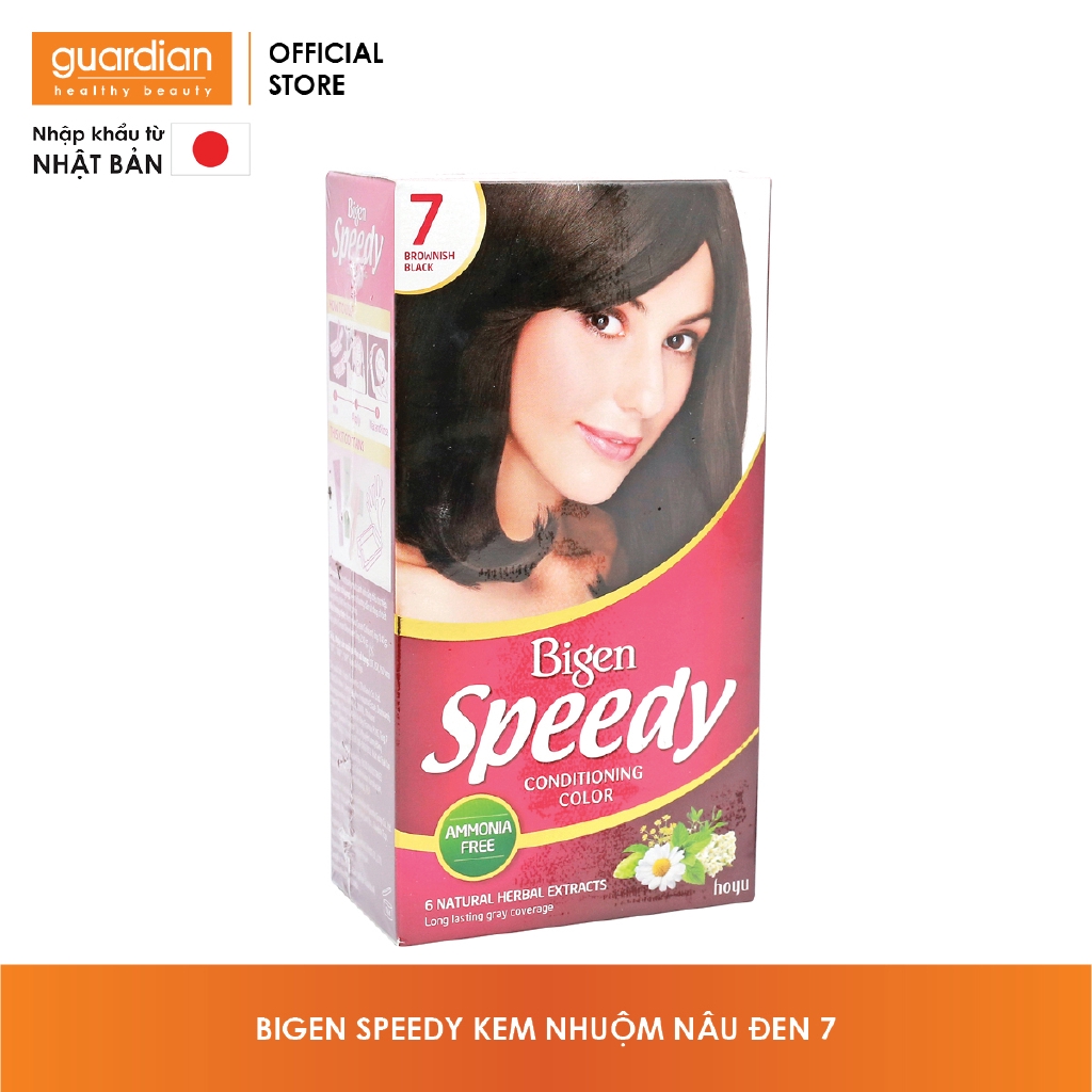 Kem nhuộm Bigen Speedy Nâu Đen #7 80g