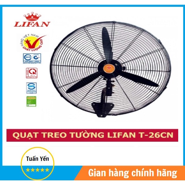 Quạt Treo Tường Lifan 26CN, hàng chính hãng