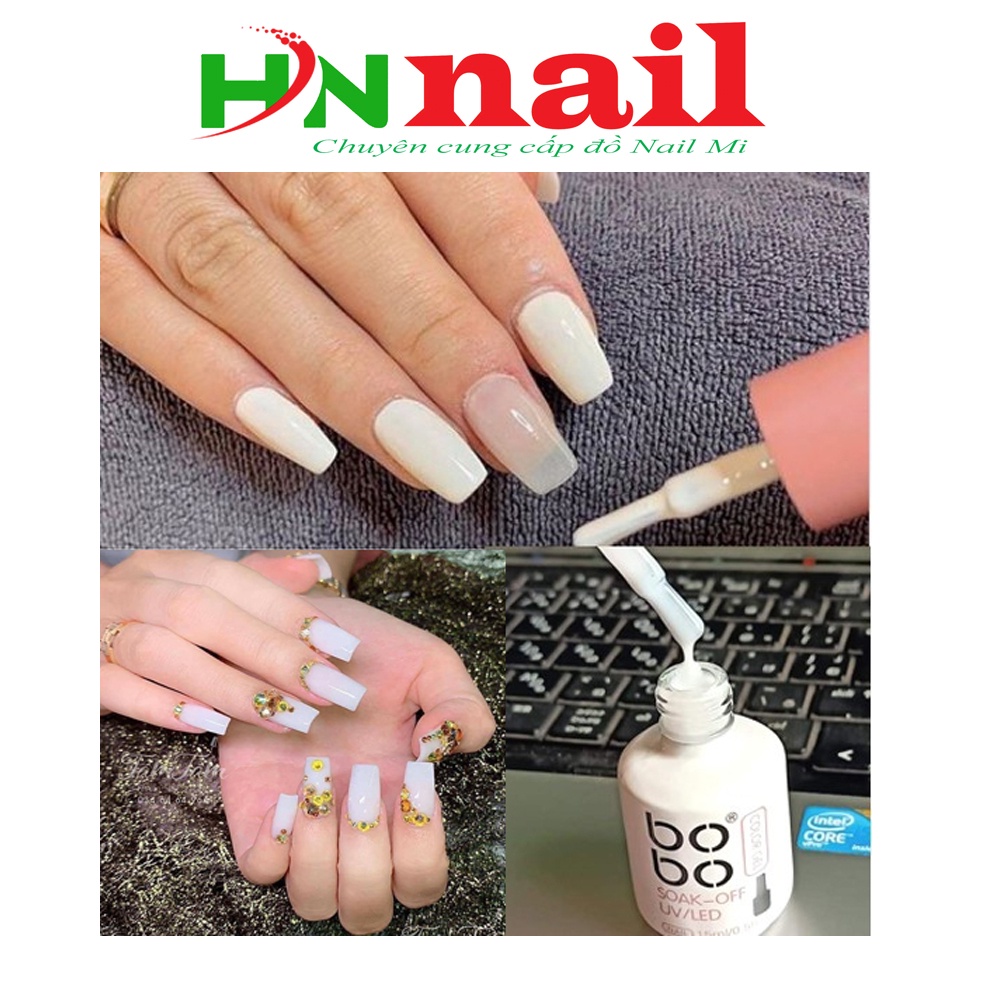 Sơn Gel Thạch BoBo Màu Nước Gạo đồ nail giá rẻ shop kdlatus [Sơn Móng Tay]