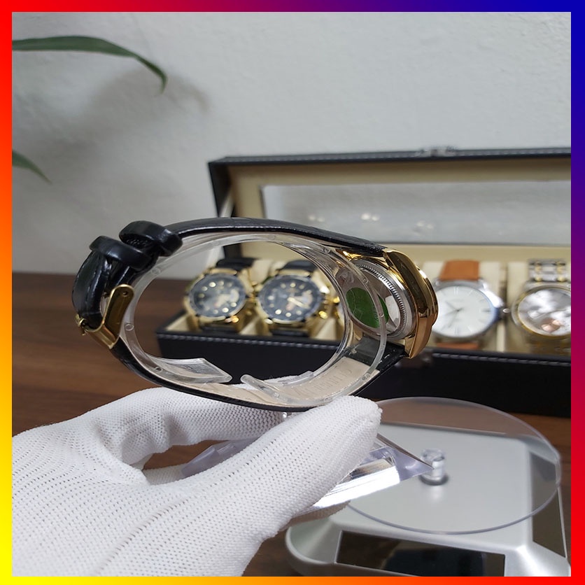 Đồng Hồ Nữ RoLex  2022 DÂY DA Mặt TRẮNG ,Mặt Vàng Chống Xước, Chống Nước