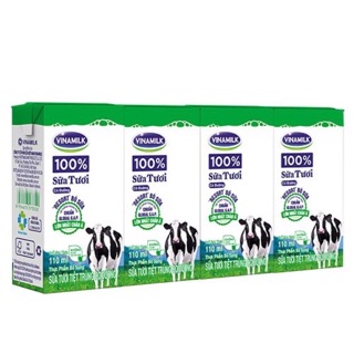 Sữa Tươi Vinamilk hộp 110ml (lốc 4 hộp)