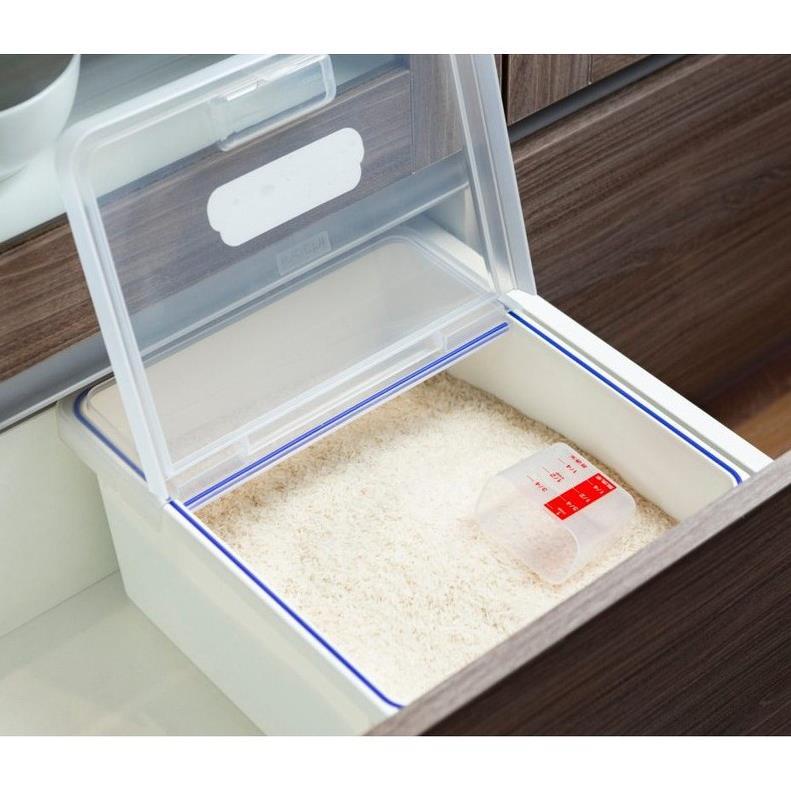 1 Thùng gạo cao cấp INOCHI 12Kg thiết kế nắp bật kín tiện lợi 2