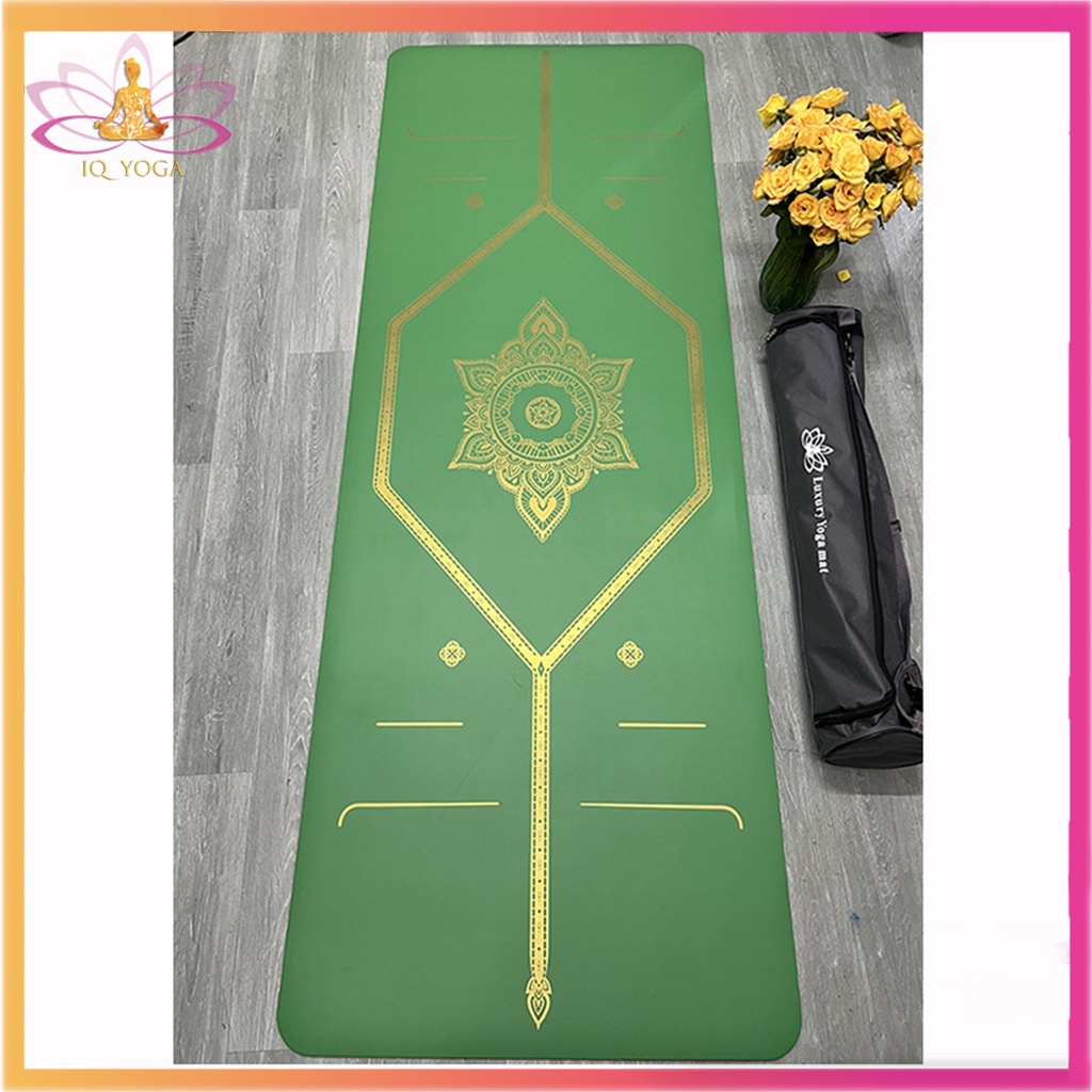 Thảm tập yoga cao su non mạ vàng cao cấp chính hãng Luxury