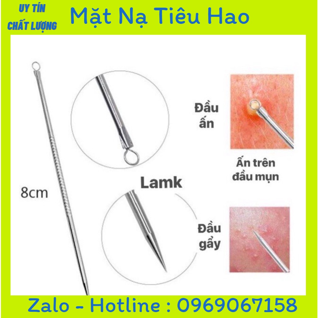 1 Cây nặn mụn lẻ đầu nhọn đầu ( tròn - sắc nhọn ) - vỉ nặn mụn lẻ