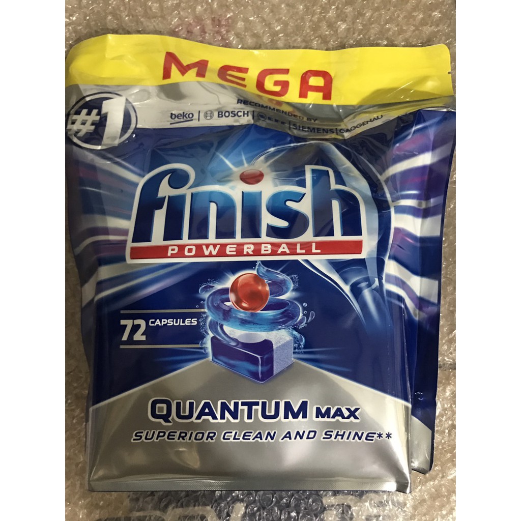 Viên rửa chén bát Finish Quantum Max 72 - Finish Quantum